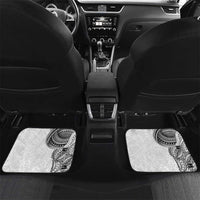 Traditional Polynesian Art Tattoos Car Mats White Color LT03 Set 2pcs - Back White - Polynesian Pride