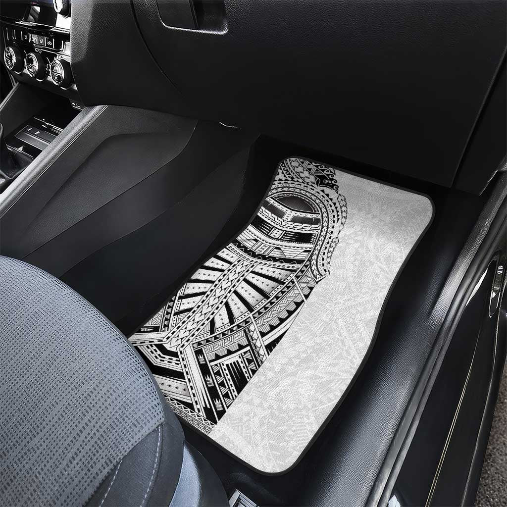Traditional Polynesian Art Tattoos Car Mats White Color LT03 - Polynesian Pride