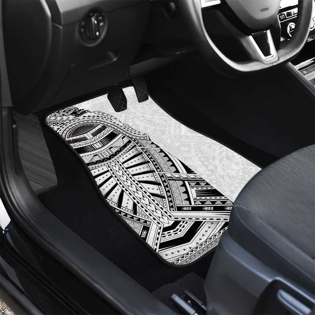 Traditional Polynesian Art Tattoos Car Mats White Color LT03 - Polynesian Pride