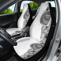 Traditional Polynesian Art Tattoos Car Seat Cover White Color - Polynesian Pride