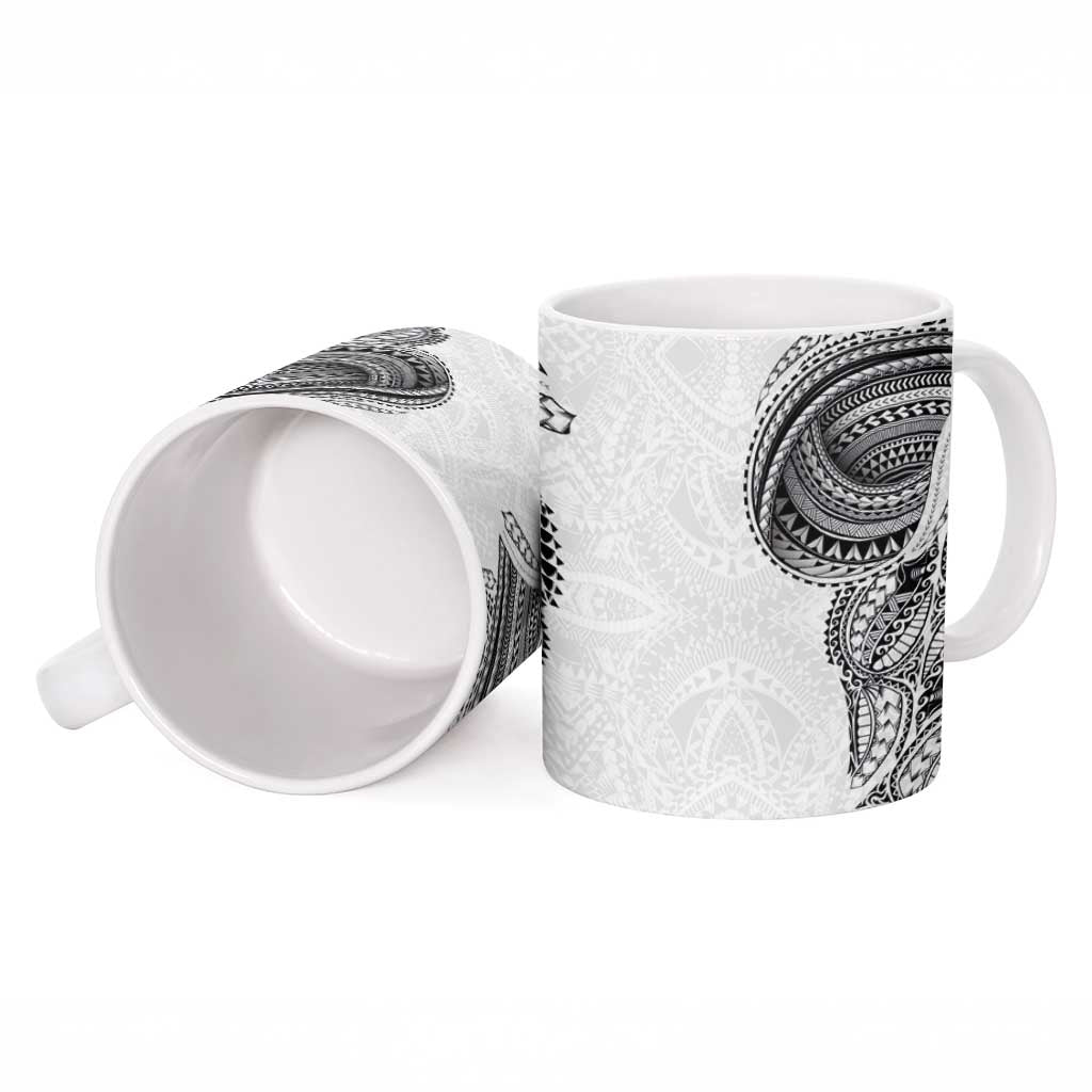 Traditional Polynesian Art Tattoos Ceramic Mug White Color LT03 - Polynesian Pride