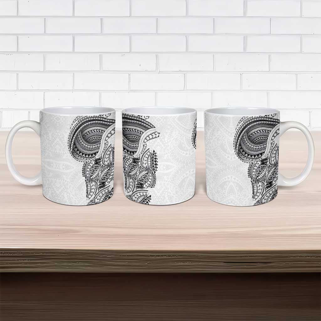 Traditional Polynesian Art Tattoos Ceramic Mug White Color LT03 - Polynesian Pride