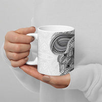 Traditional Polynesian Art Tattoos Ceramic Mug White Color LT03 - Polynesian Pride