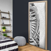 Traditional Polynesian Art Tattoos Door Cover White Color - Polynesian Pride
