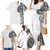 Traditional Polynesian Art Tattoos Family Matching Mermaid Dress and Hawaiian Shirt White Color - Polynesian Pride
