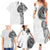 Traditional Polynesian Art Tattoos Family Matching Summer Maxi Dress and Hawaiian Shirt White Color - Polynesian Pride