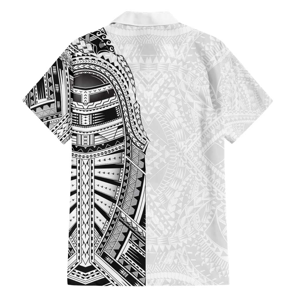 Traditional Polynesian Art Tattoos Hawaiian Shirt White Color - Polynesian Pride