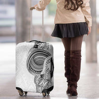 Traditional Polynesian Art Tattoos Luggage Cover White Color - Polynesian Pride