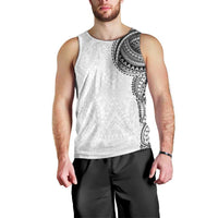 Traditional Polynesian Art Tattoos Men Tank Top White Color LT03 - Polynesian Pride