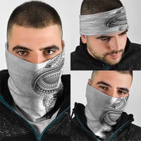 Traditional Polynesian Art Tattoos Neck Gaiter White Color - Polynesian Pride