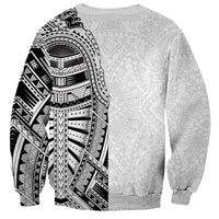 Traditional Polynesian Art Tattoos Sweatshirt White Color LT03 - Polynesian Pride