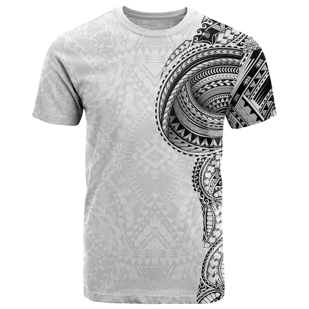 Traditional Polynesian Art Tattoos T Shirt White Color - Polynesian Pride