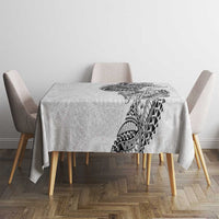 Traditional Polynesian Art Tattoos Tablecloth White Color - Polynesian Pride