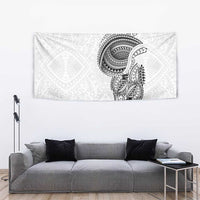 Traditional Polynesian Art Tattoos Tapestry White Color - Polynesian Pride