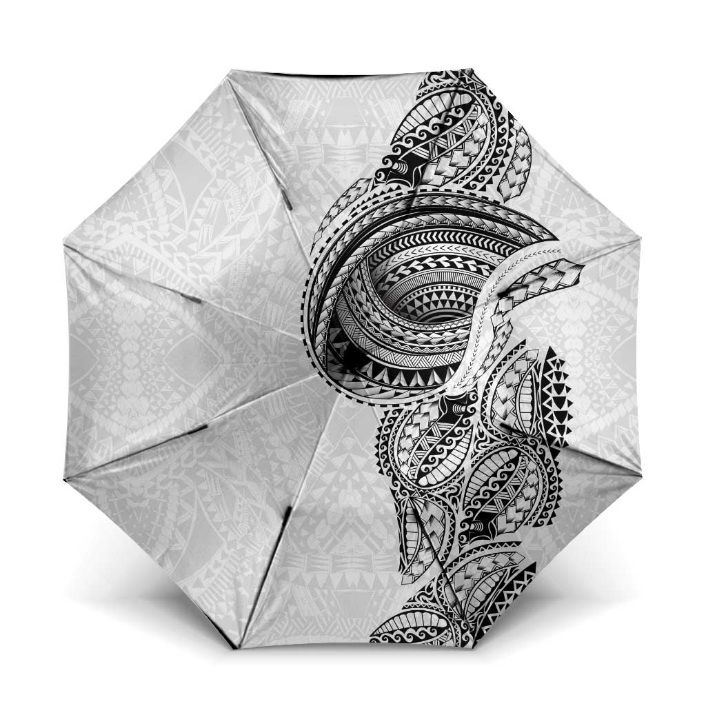 Traditional Polynesian Art Tattoos Umbrella White Color - Polynesian Pride