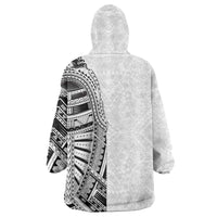 Traditional Polynesian Art Tattoos Wearable Blanket Hoodie White Color LT03 - Polynesian Pride