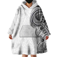Traditional Polynesian Art Tattoos Wearable Blanket Hoodie White Color LT03 - Polynesian Pride