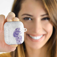 Traditional Polynesian Art Tattoos AirPods Case Purple Color LT03 - Polynesian Pride