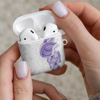 Traditional Polynesian Art Tattoos AirPods Case Purple Color LT03 - Polynesian Pride