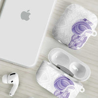 Traditional Polynesian Art Tattoos AirPods Case Purple Color LT03 - Polynesian Pride