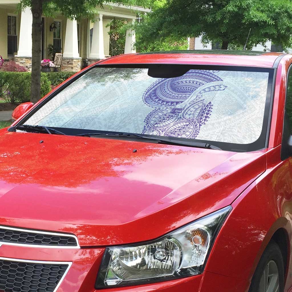 Traditional Polynesian Art Tattoos Auto Sun Shade Purple Color - Polynesian Pride