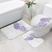 Traditional Polynesian Art Tattoos Bathroom Set Purple Color - Polynesian Pride