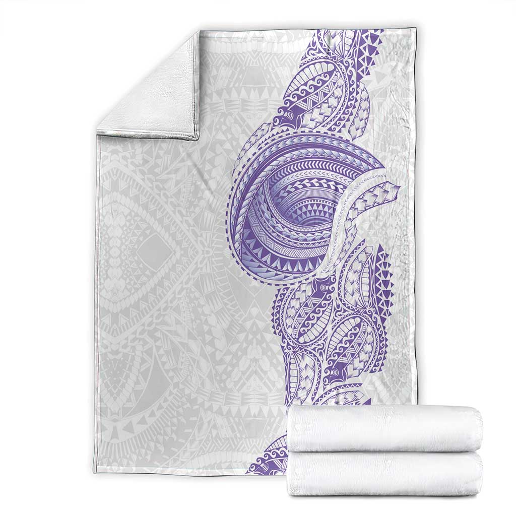 Traditional Polynesian Art Tattoos Blanket Purple Color - Polynesian Pride