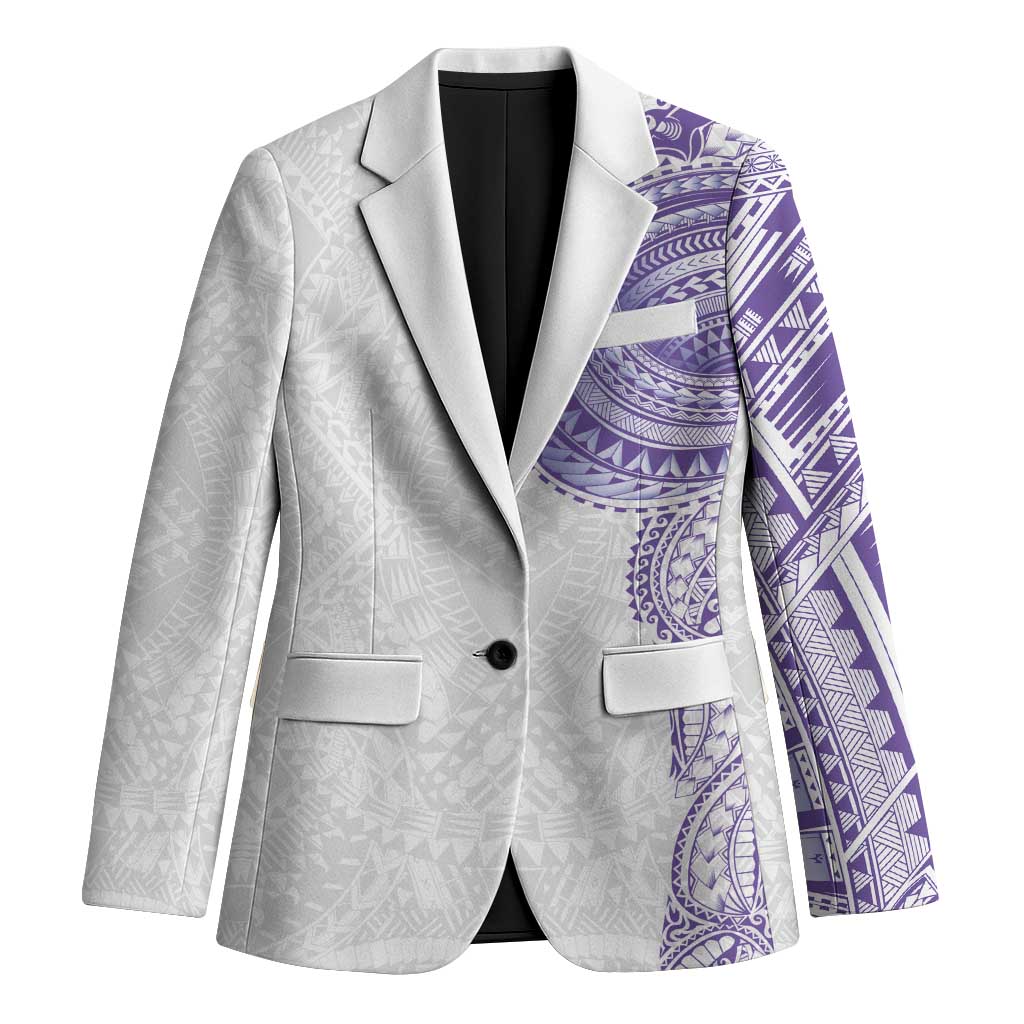 Traditional Polynesian Art Tattoos Blazer Purple Color LT03 Unisex Purple - Polynesian Pride