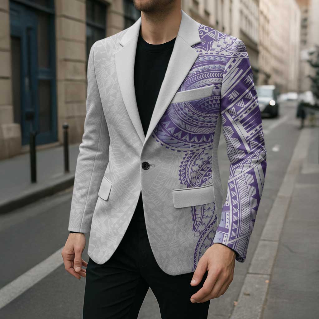 Traditional Polynesian Art Tattoos Blazer Purple Color LT03 - Polynesian Pride