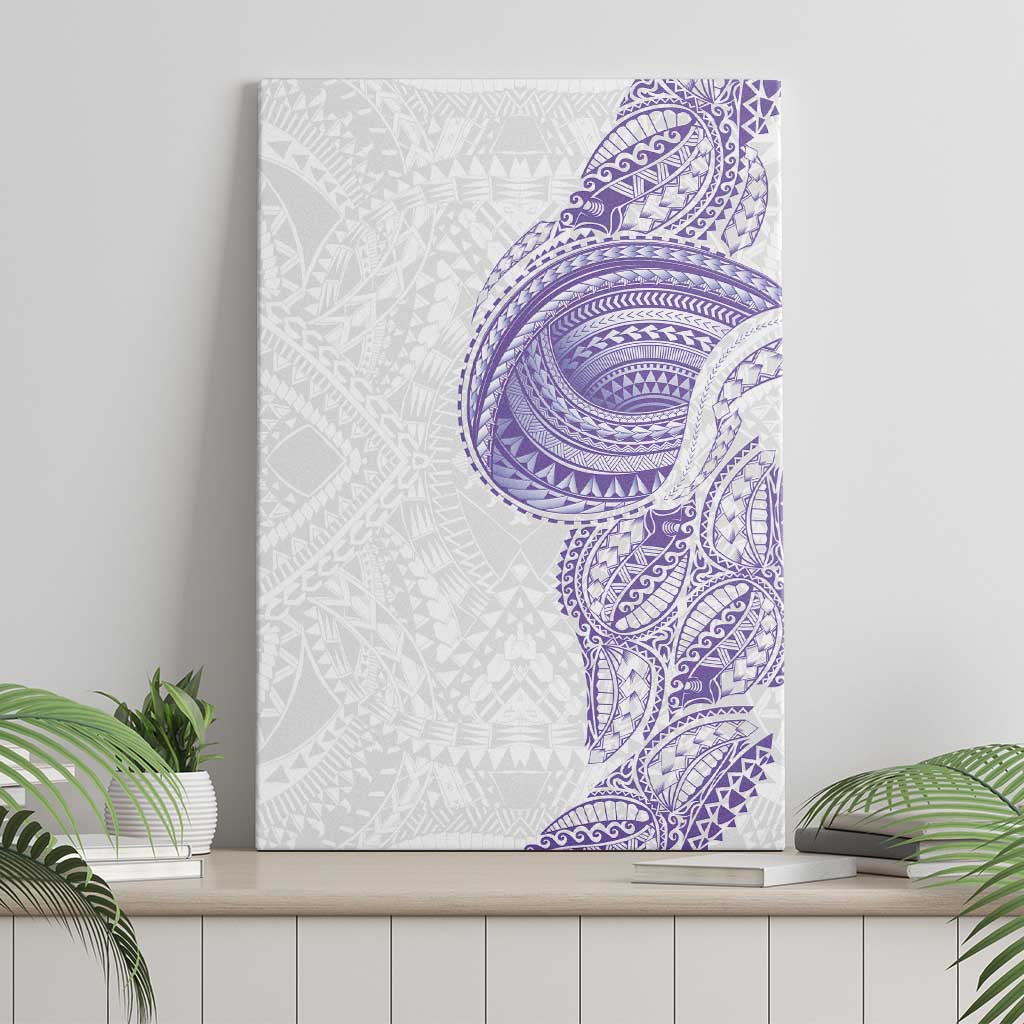 Traditional Polynesian Art Tattoos Canvas Wall Art Purple Color LT03 - Polynesian Pride