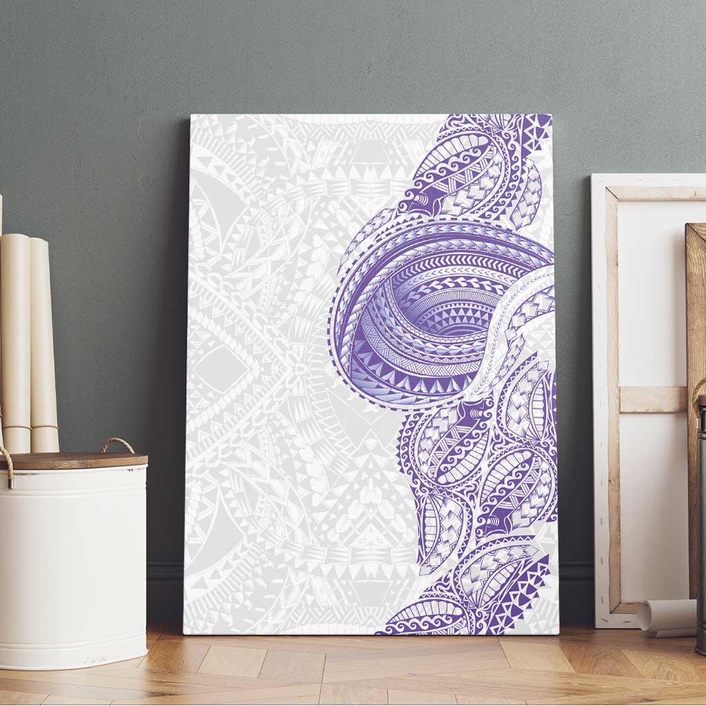 Traditional Polynesian Art Tattoos Canvas Wall Art Purple Color LT03 - Polynesian Pride