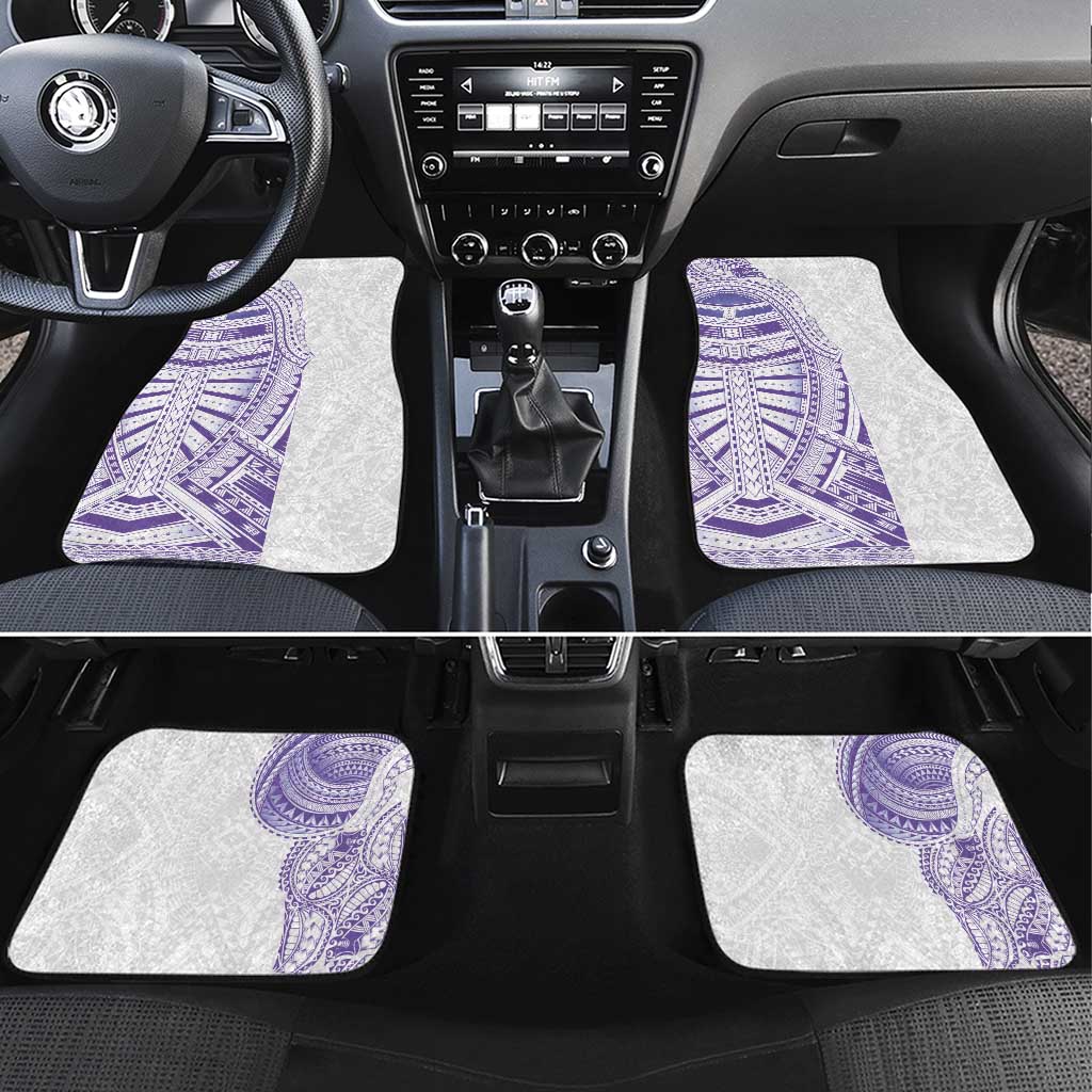 Traditional Polynesian Art Tattoos Car Mats Purple Color LT03 Set 4pcs Purple - Polynesian Pride