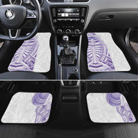 Traditional Polynesian Art Tattoos Car Mats Purple Color LT03 Set 4pcs Purple - Polynesian Pride