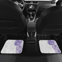 Traditional Polynesian Art Tattoos Car Mats Purple Color LT03 Set 2pcs - Back Purple - Polynesian Pride