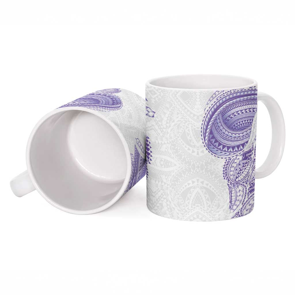 Traditional Polynesian Art Tattoos Ceramic Mug Purple Color LT03 - Polynesian Pride
