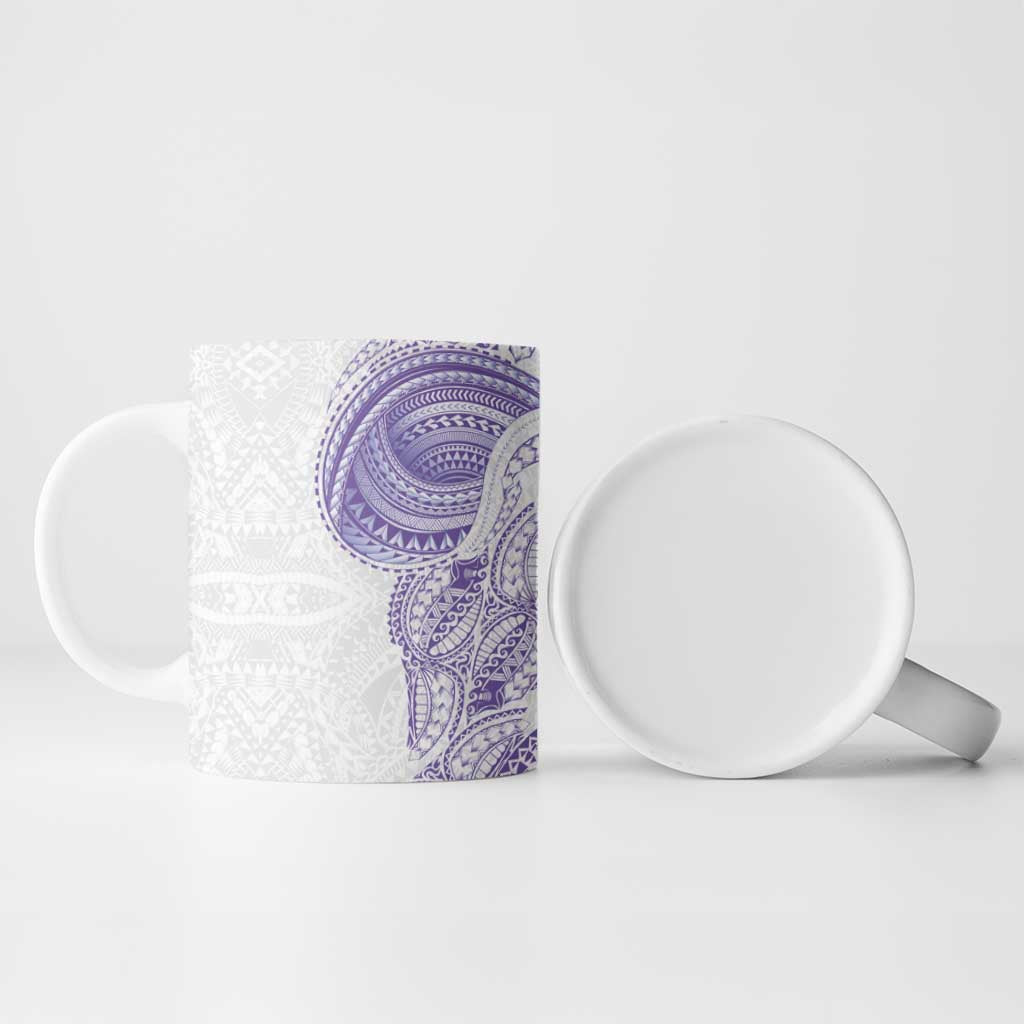 Traditional Polynesian Art Tattoos Ceramic Mug Purple Color LT03 - Polynesian Pride