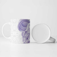 Traditional Polynesian Art Tattoos Ceramic Mug Purple Color LT03 - Polynesian Pride