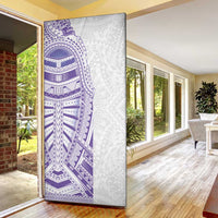 Traditional Polynesian Art Tattoos Door Cover Purple Color - Polynesian Pride