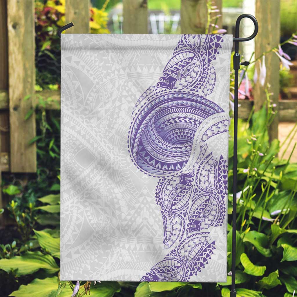 Traditional Polynesian Art Tattoos Garden Flag Purple Color - Polynesian Pride