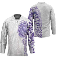 Traditional Polynesian Art Tattoos Hockey Jersey Purple Color LT03 - Polynesian Pride