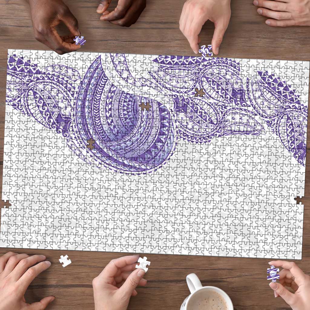 Traditional Polynesian Art Tattoos Puzzle Purple Color LT03 - Polynesian Pride