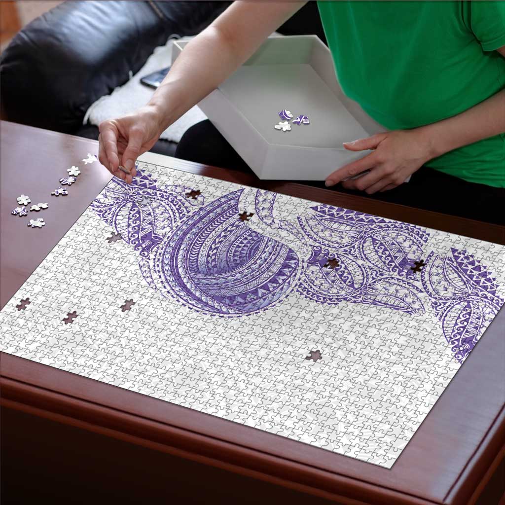 Traditional Polynesian Art Tattoos Puzzle Purple Color LT03 - Polynesian Pride