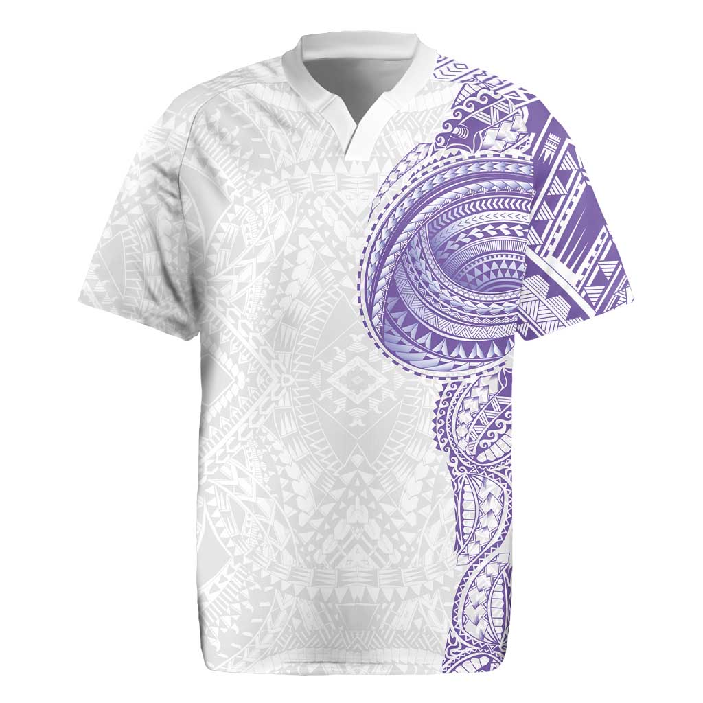 Traditional Polynesian Art Tattoos Rugby Jersey Purple Color LT03 Purple - Polynesian Pride