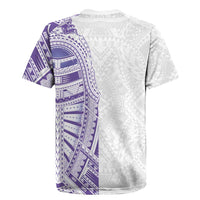 Traditional Polynesian Art Tattoos Rugby Jersey Purple Color LT03 - Polynesian Pride