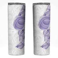 Traditional Polynesian Art Tattoos Skinny Tumbler Purple Color - Polynesian Pride