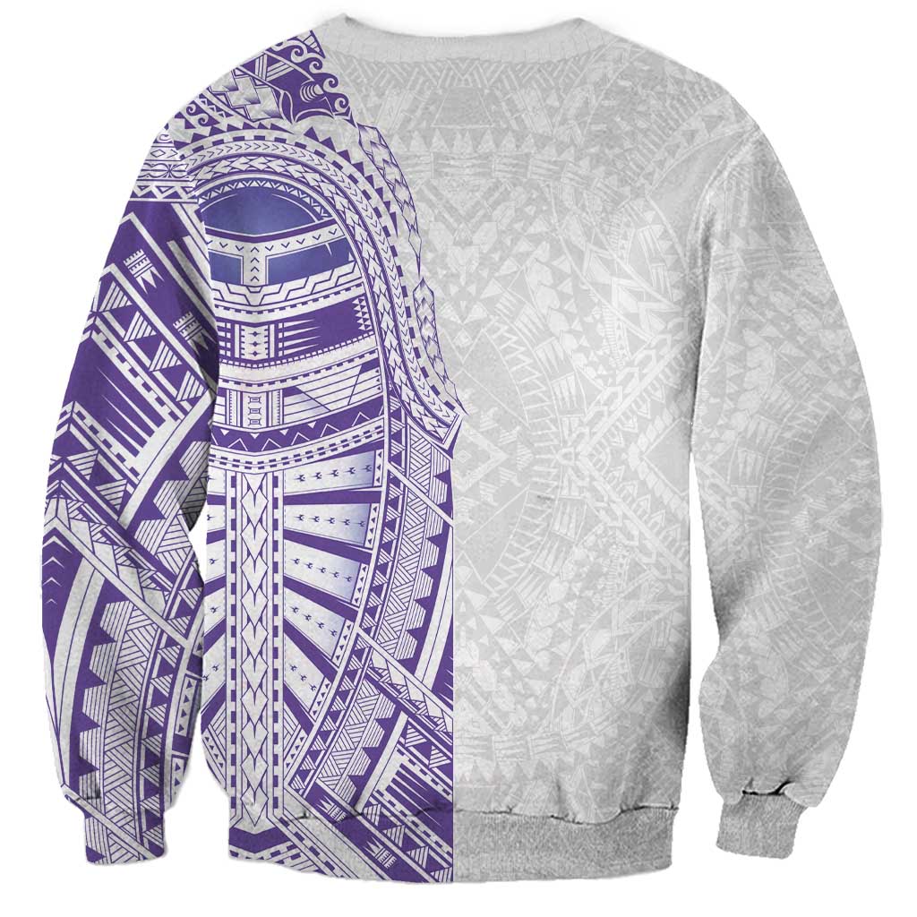 Traditional Polynesian Art Tattoos Sweatshirt Purple Color LT03 - Polynesian Pride