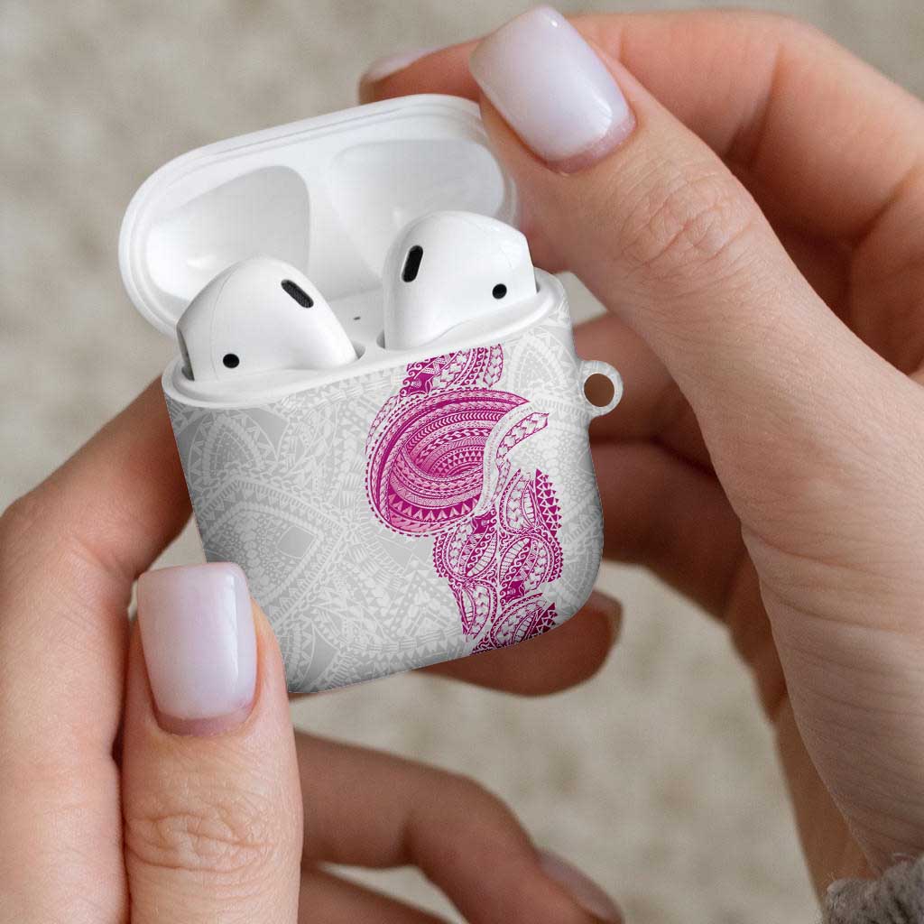 Traditional Polynesian Art Tattoos AirPods Case Pink Color LT03 - Polynesian Pride