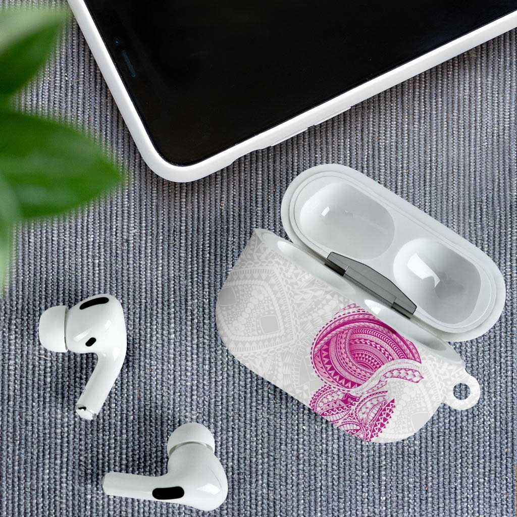 Traditional Polynesian Art Tattoos AirPods Case Pink Color LT03 - Polynesian Pride