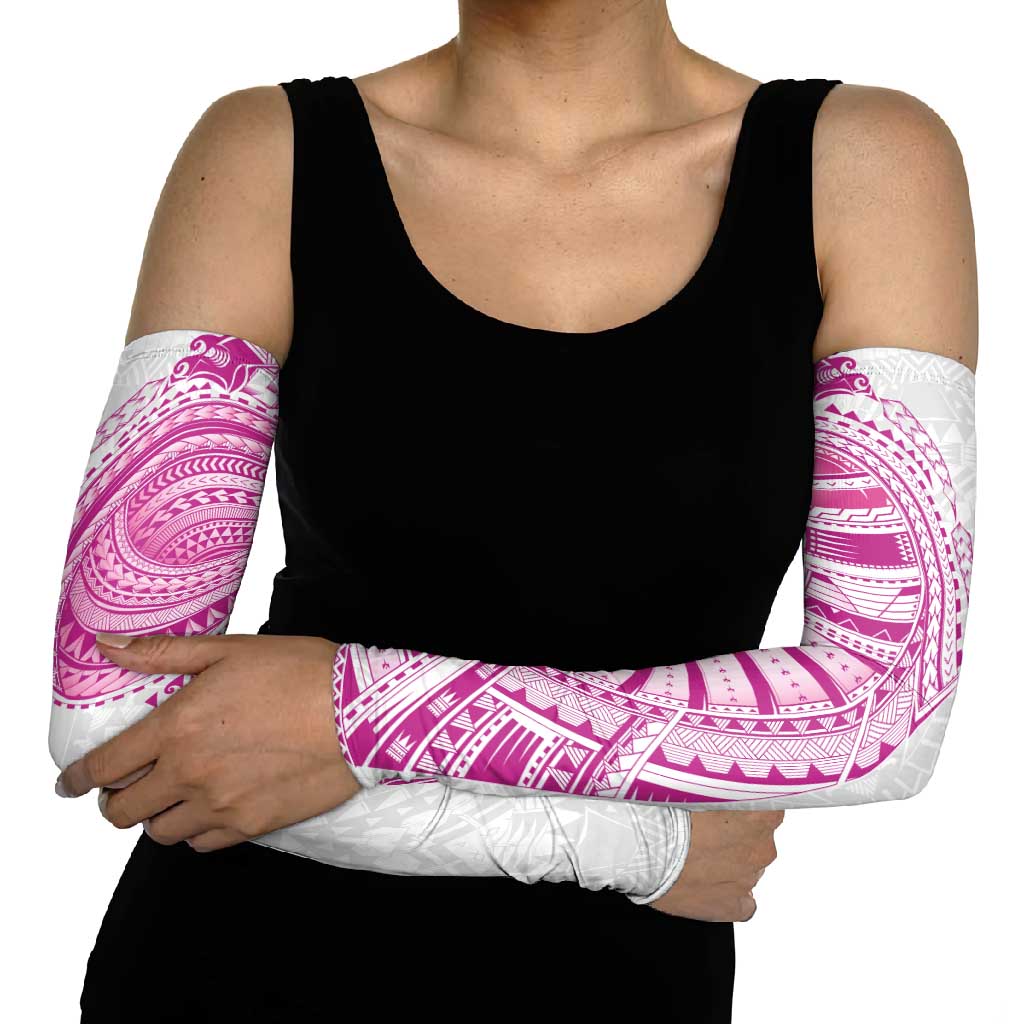 Traditional Polynesian Art Tattoos Arm Sleeves Pink Color - Polynesian Pride