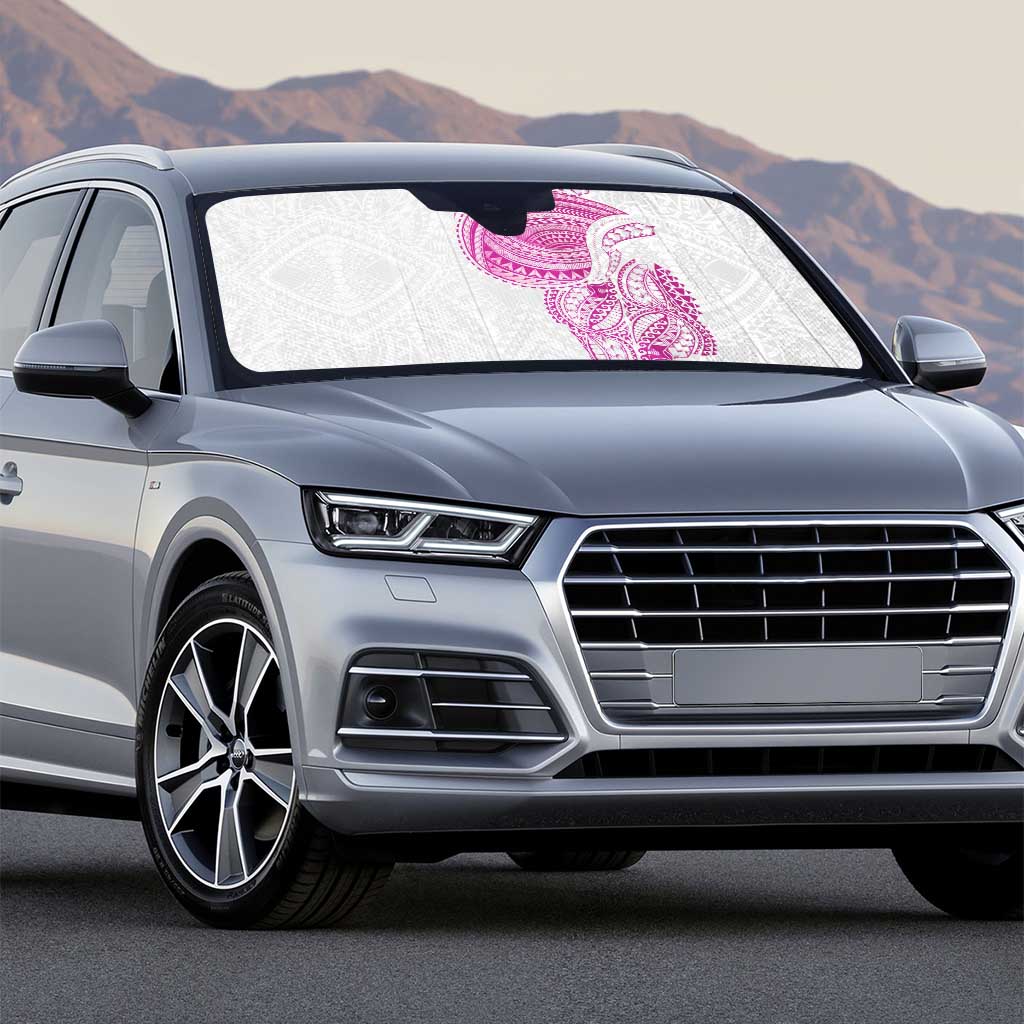 Traditional Polynesian Art Tattoos Auto Sun Shade Pink Color - Polynesian Pride